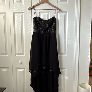 Elegant Black Strapless Dress